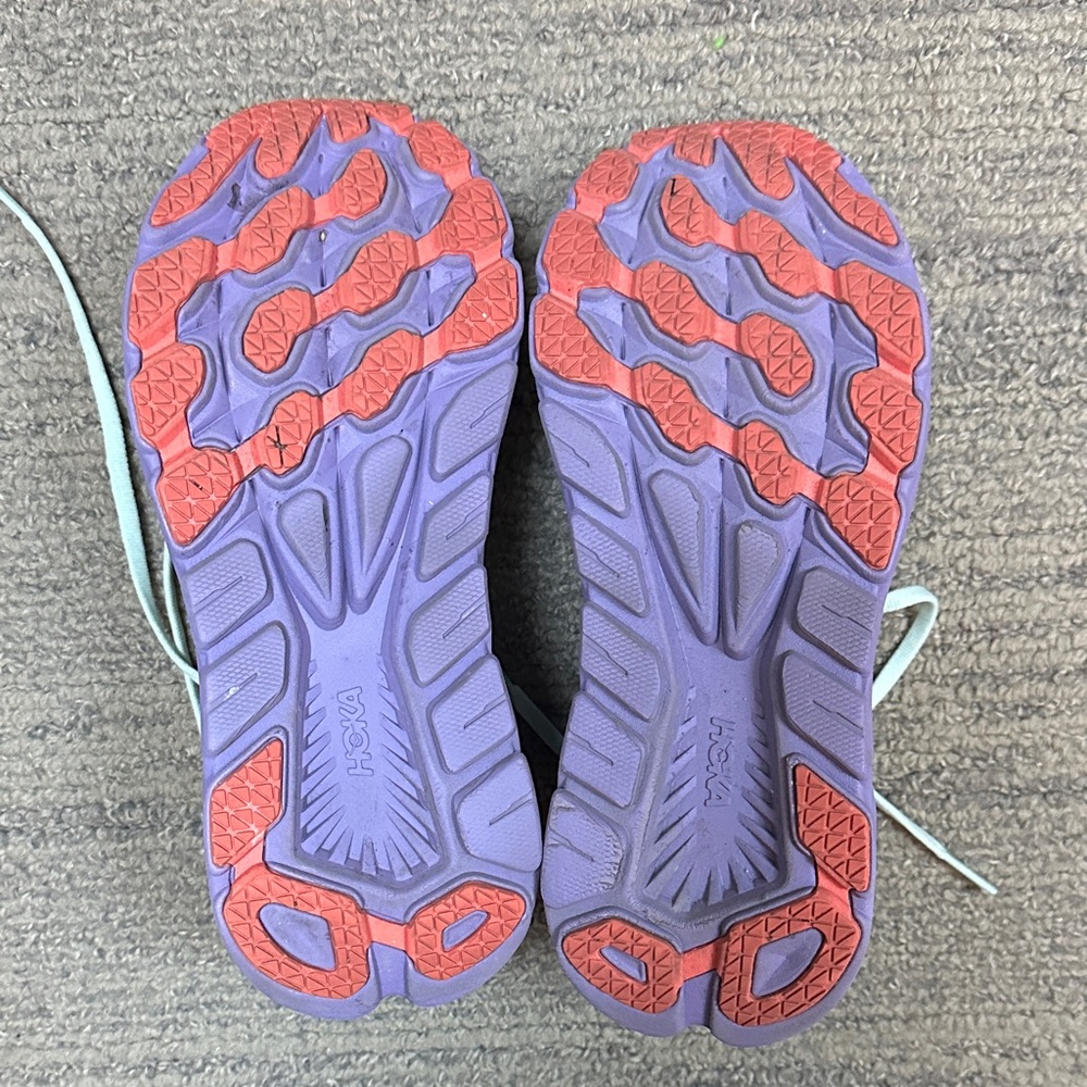 Hoka Rincon 3 Mint and Purple Running Shoes - Picture 4 of 6